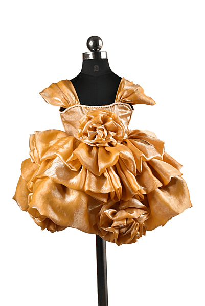 Golden Rose Couture Dress