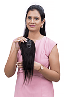 Scalp Topper with bang