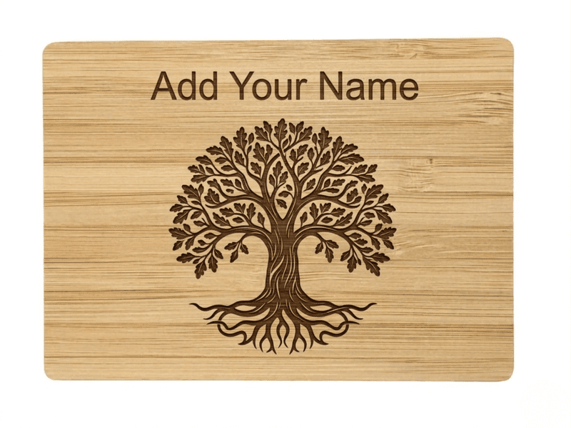 Bamboo Fridge Magnet, No 1, 10.2 x 7.6 cm