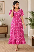 #116 Feeding and non feeding frock (Kavya) XXL