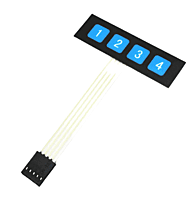 Membrane Keypad 1 X 4