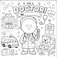I Am a Doctor – Colour & Frame Kit
