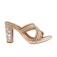 LA PARIS Women’s Embellished Wedge Sandals