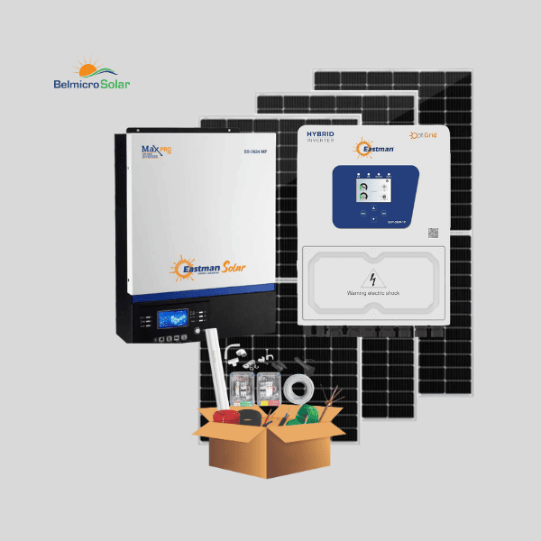 3 KW Waaree DCR Hybrid Solar System Eastman