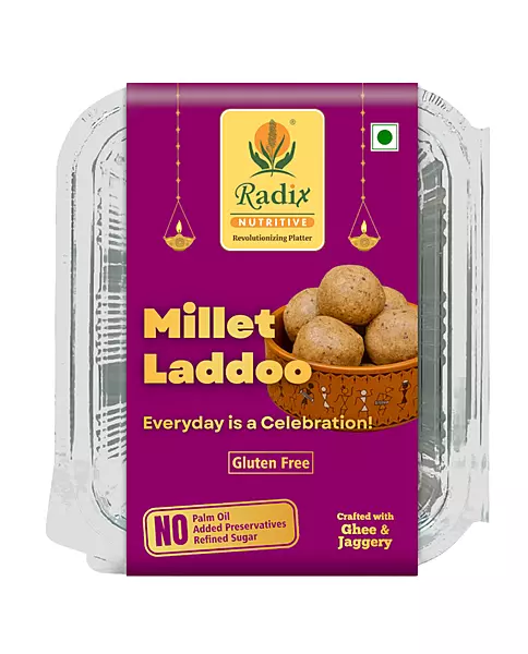 Millet Laddoo - 200 g | with Jaggery & Cow Ghee | Gluten Free