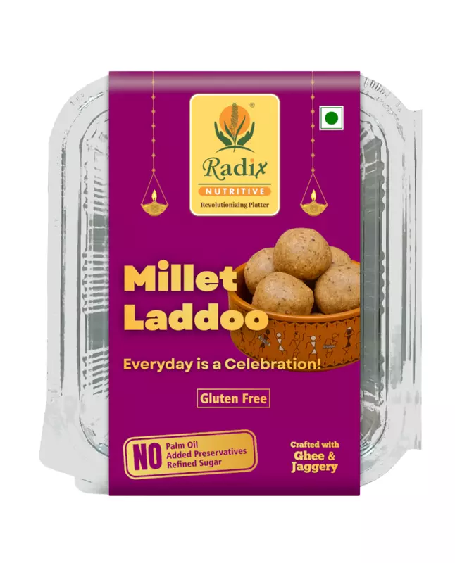 Millet Laddoo - 200 g | with Jaggery & Cow Ghee | Gluten Free
