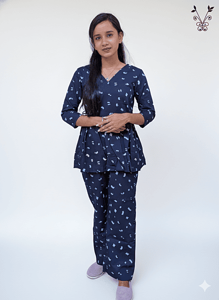 Peplum Set Dark Blue