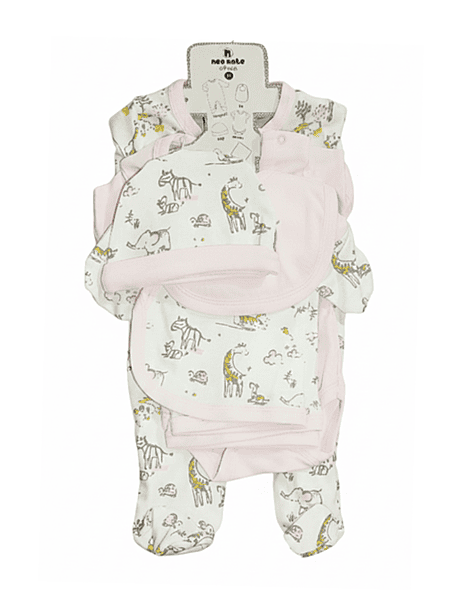 LittleToons Premium Cotton 6-Piece New-Born Baby Clothes Gift Set