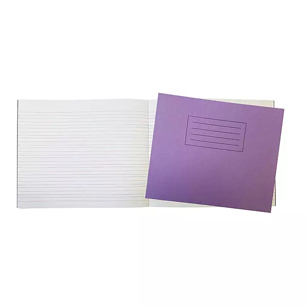 Janrax Purple 32 Page Handwriting Book 165x200mm Exercise Book WF Paper with 225gsm Manilla Cover