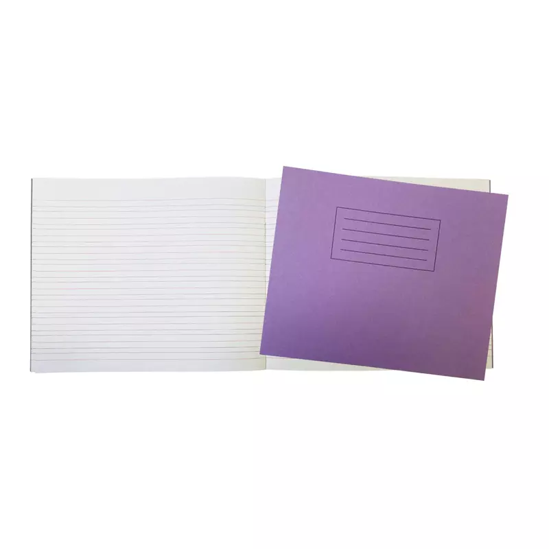 Janrax Purple 32 Page Handwriting Book 165x200mm Exercise Book WF Paper with 225gsm Manilla Cover