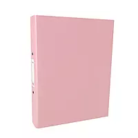 A4 Pastel Pink Paper Over Board Ring Binder by Janrax