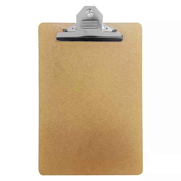 Janrax Foolscap MDF Clipboard with Butterfly Clip (A4 Plus)