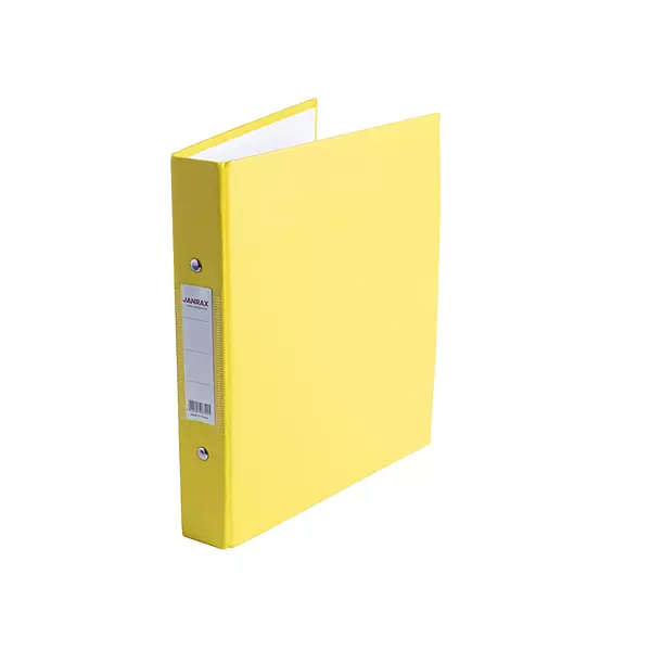A5 Yellow Paper Over Board Ring Binder by Janrax