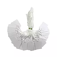 Pack of 100 Medium White Strung Tags 25 x 39mm