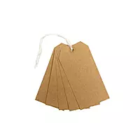 Pack of 20 Brown Strung Tags 60 x 120mm