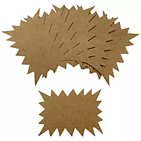 Pack of 100 Brown Kraft Flashes 100 x 75mm