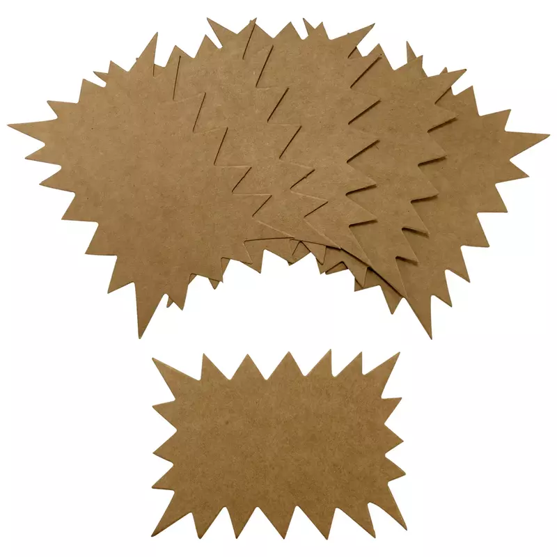 Pack of 100 Brown Kraft Flashes 100 x 75mm