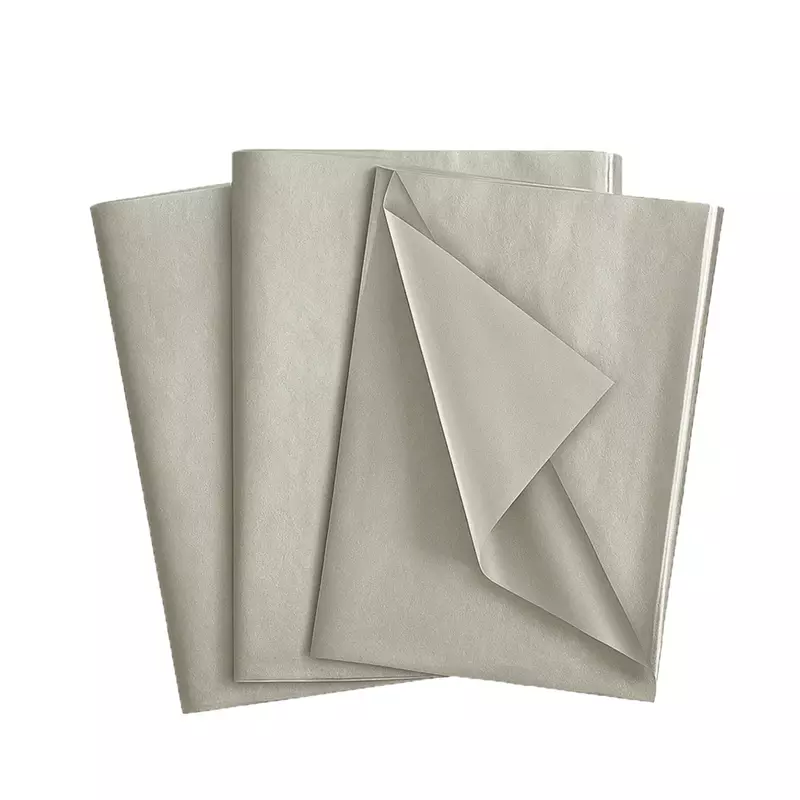 Pack of 30 Metallic Silver Acid Free 50 x 70cm Tissue Paper Sheets