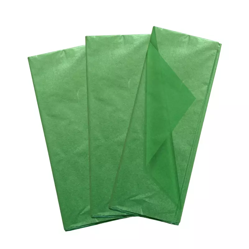 Pack of 10 Light Green Acid Free 50 x 70cm Tissue Paper Sheets
