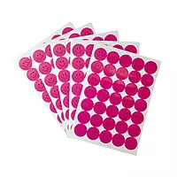 Pack of 420 Pink Smile Faces 24mm Self-Adhesive Labels
