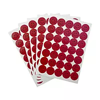 Pack of 420 Dark Pink Smile Face 24mm Self-Adhesive Labels