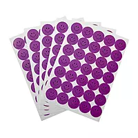 Pack of 420 Purple Smile Face 24mm Self-Adhesive Labels