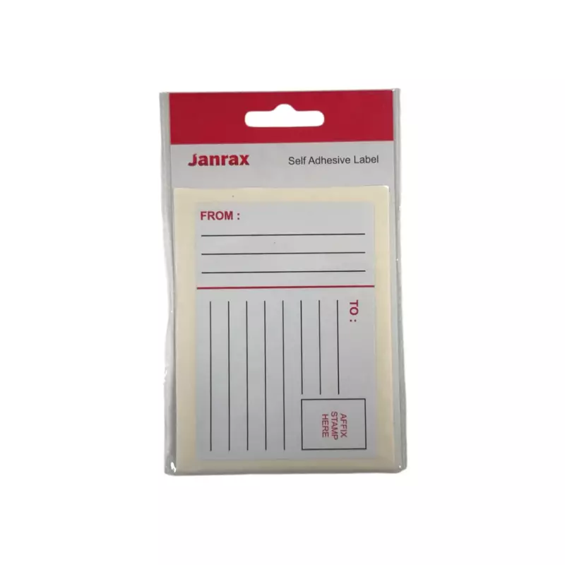 Pack of 7 Return Address 80x110mm Printed Labels