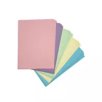 Pack of 100 A5 Assorted Pastel Coloured Paper 75gsm Sheets