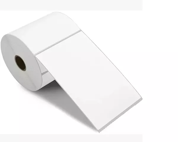 Roll of 500 White Self Adhesive Thermal Printer Labels 4"" x 6"" (10.16 x 15.24cm)