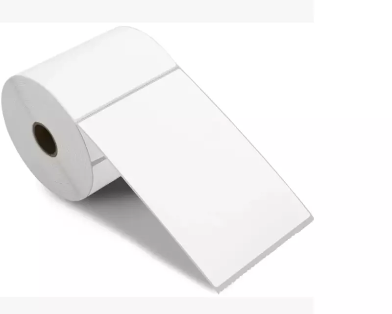 Roll of 500 White Self Adhesive Thermal Printer Labels 4"" x 6"" (10.16 x 15.24cm)