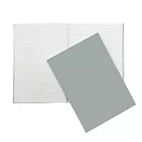 A4 160 Pages 8mm Ruled Grey Casebound Notebook