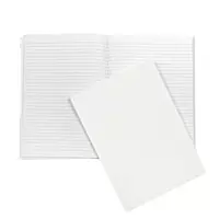 A4 160 Pages 8mm Ruled White Casebound Notebook