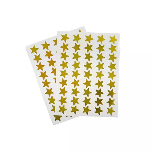 Pack of 135 Gold Foil 15mm Self-Adhesive Stars