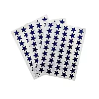 Pack of 135 Blue Foil 15mm Self-Adhesive Stars
