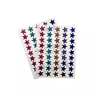 Pack of 90 Assorted Fashion Colours 15mm Self-Adhesive Shiny Stars