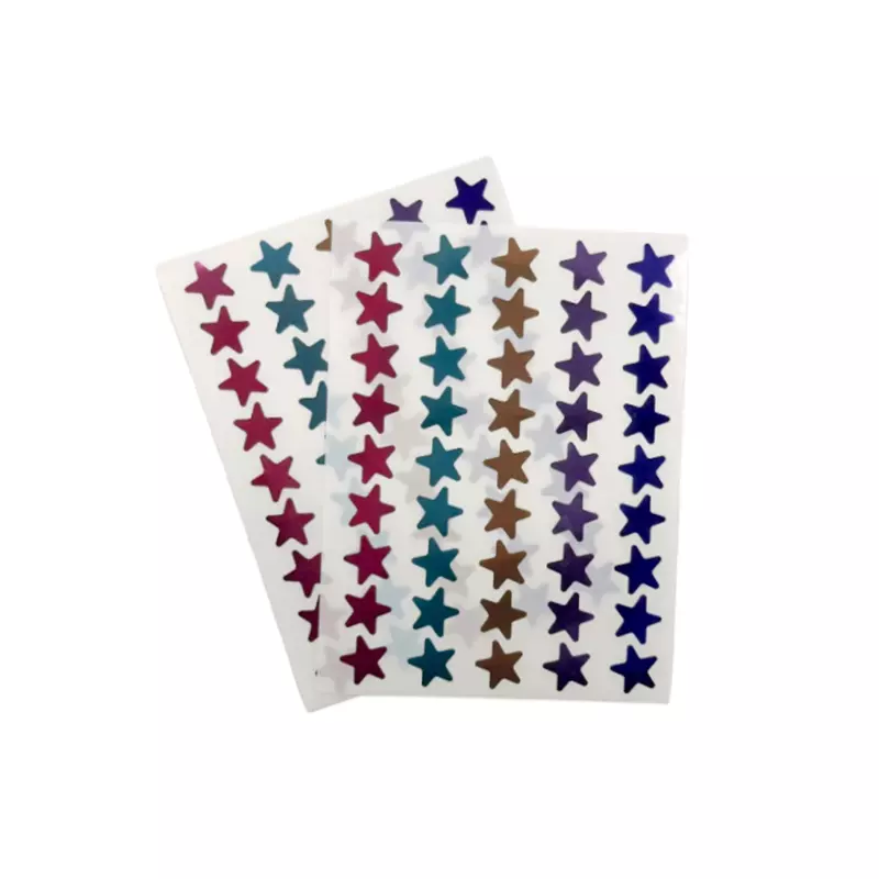 Pack of 90 Assorted Fashion Colours 15mm Self-Adhesive Shiny Stars