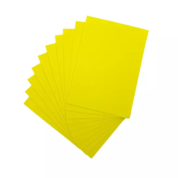 Pack of 10 A5 Yellow Coloured EVA Foam Sheets