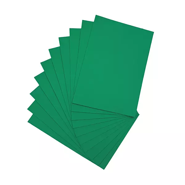 Pack of 10 A5 Dark Green Coloured EVA Foam Sheets