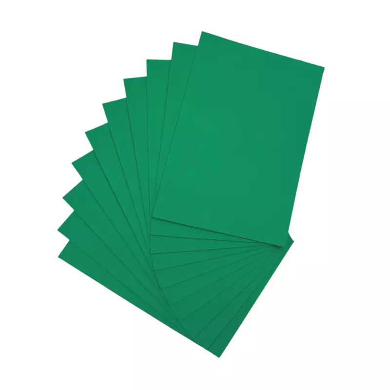 Pack of 10 A5 Dark Green Coloured EVA Foam Sheets