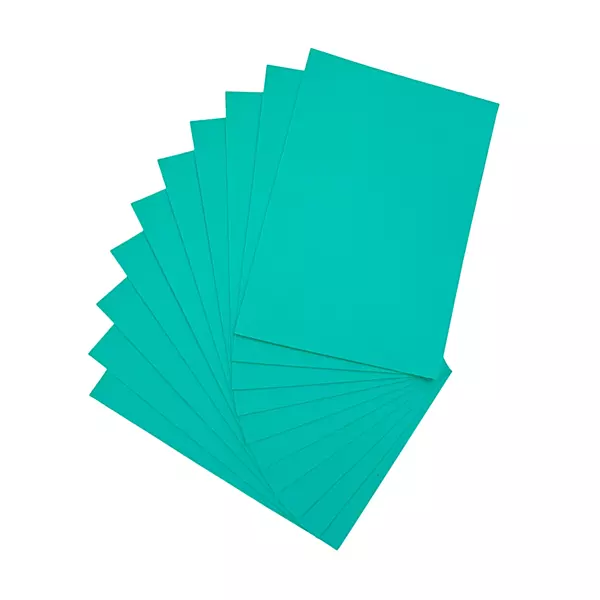Pack of 10 A5 Aqua Green Coloured EVA Foam Sheets