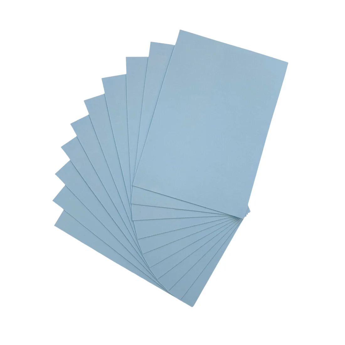 Pack of 10 A5 Light Blue Coloured EVA Foam Sheets