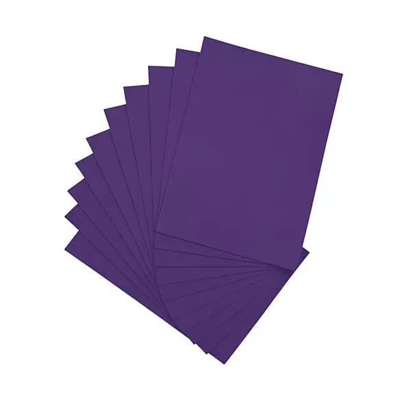 Pack of 10 A5 Purple Coloured EVA Foam Sheets