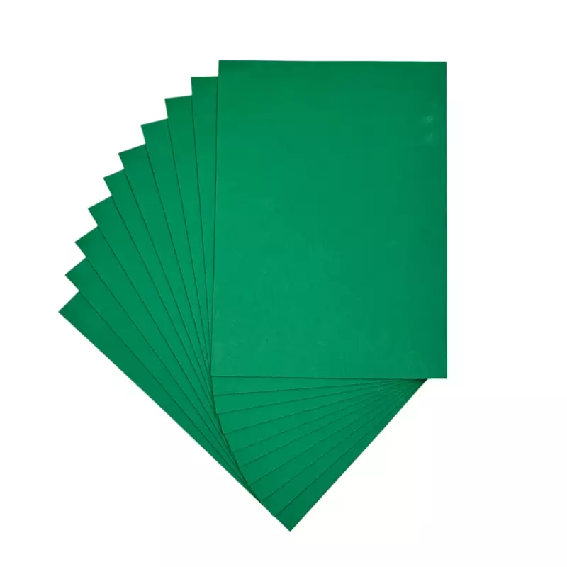 Pack of 10 A4 Dark Green Coloured EVA Foam Sheets
