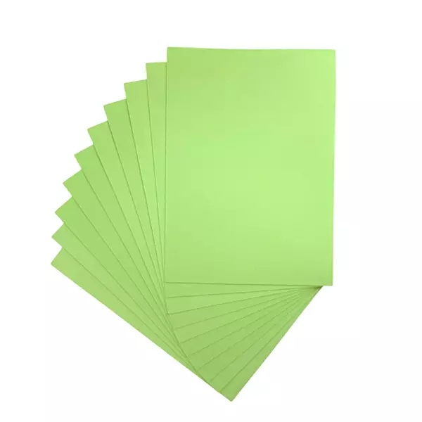 Pack of 10 A4 Light Green Coloured EVA Foam Sheets
