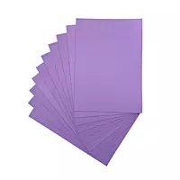 Pack of 10 A4 Lilac Coloured EVA Foam Sheets