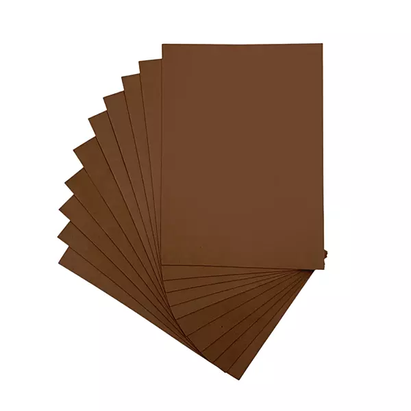 Pack of 10 A4 Brown Coloured EVA Foam Sheets