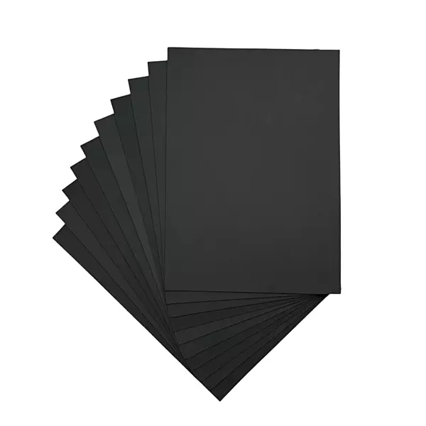 Pack of 10 A4 Black Coloured EVA Foam Sheets