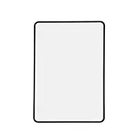 A4 Double Sided Magnetic Erasable MDF Plain Whiteboard With Black Border