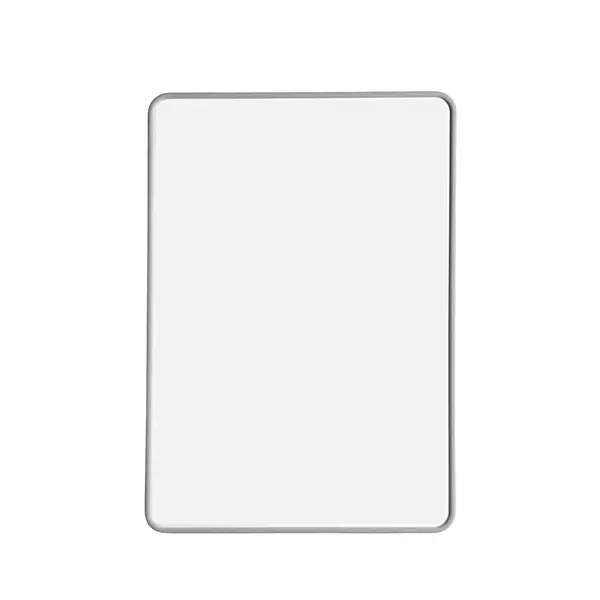 A4 Double Sided Magnetic Erasable MDF Plain Whiteboard With Grey Border