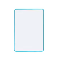 A4 Double Sided Magnetic Erasable MDF Plain Whiteboard With Blue Border